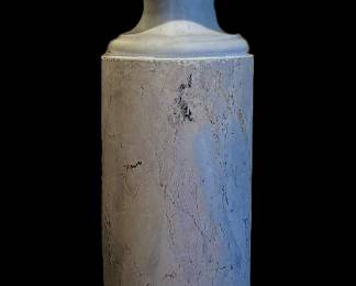 Marble Bust on Marble Pedestal Base 77" tall