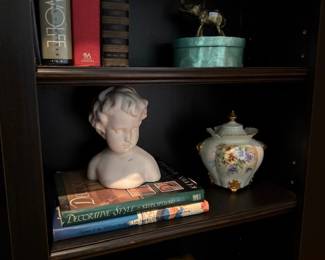 Bust, books, collectibles