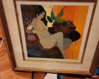 Itzchak Tarkay Framed Artwork