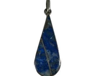 Sterling Silver Lapis Lazuli Pendant