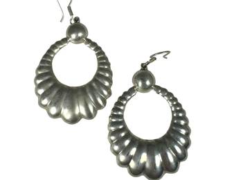 Large Sterling Silver Dangle Earrings