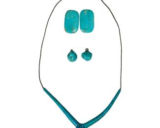 Sterling Silver Imitation Turquoise Jewelry