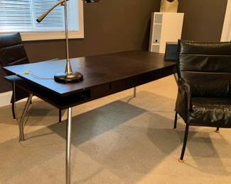 Desk, office furniture, Design within Reach. Leather Chairs, "Inform".