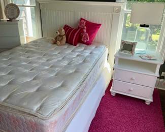 Pottery Barn, full size bed, matching nightstand