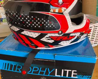 Motorcycle Helmet, like new. Size L .  Trophy Lite Helmet