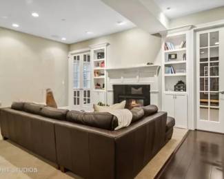 Leather Sectional, Crate & Barrel