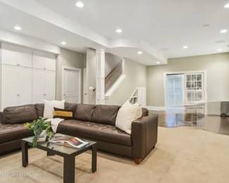 Crate & Barel Leather Sofa