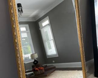 Large, gold mirror. 6'11" x 4'5".   