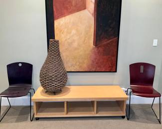 Vintage, Leland International, Marquette.  Set of 4 Stacking Chairs 