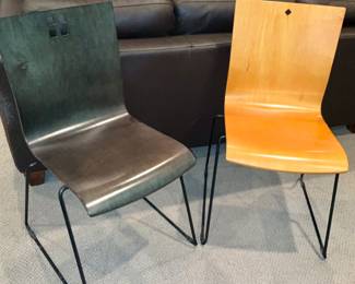 Vintage, Leland International, Marquette.  Set of 4 Stacking Chairs 