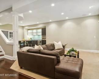 Leather Sectional, Crate & Barel