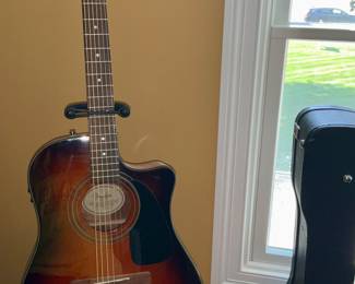 Guitar, Fender. Fender CD60CE SB, Guitar Stand, Hard Case 