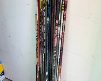 Hockey , net, hockey gear, hockey sticks,   hockey goalie gear