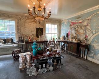 A roomful of exquisite treasures from the east and beyond, lighting too. 