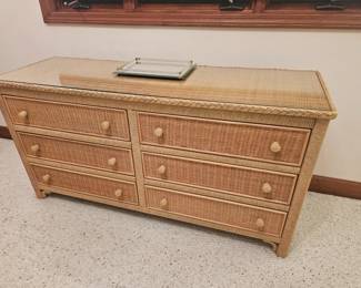 Wicker dresser