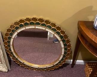 Green and Gold Mirror