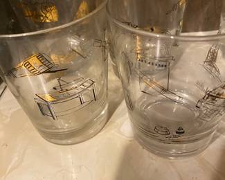 Mid Century Drafting Rock Glasses