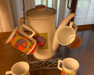 Mid Century Coffee Set/Caddy