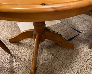 Vintage Knotty Pine Table. With Or Without 4 Knotty Pine Side Chairs