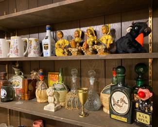 Basement!! Bar is stacked with Mugs, Bottles Bottle Racks, ETC!!