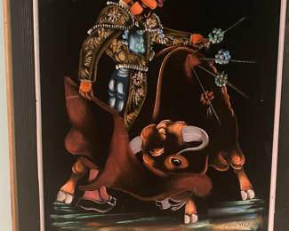 Vintage Black Velvet Painting