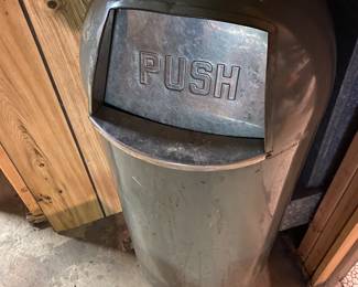 Vintage Industrial Garbage Can!