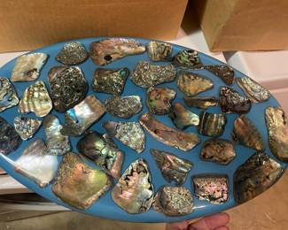 Mid Century Large Abalone Trivet