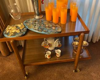 Mid Century Abalone Shell Trivets