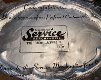 Very Vintage Complimentary Preferred Customer from Service Merchandise !! What did they spend to get this not even silver plate!! 