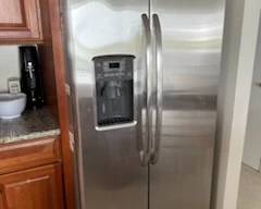 Stainless steel side-by-side refrigerator