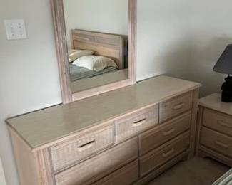 Dresser with mirror