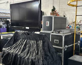 TV rolling cases we don't use anymore most cases are empty 