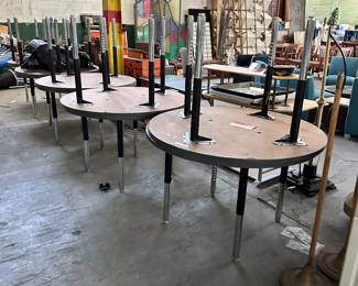 Hon tables a total of 10 Buy one or buy all with matching multicolor chairs 