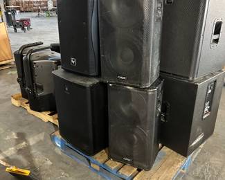 EV, and QSC Speakers As Is for parts or Restore Not working properly cheap prices