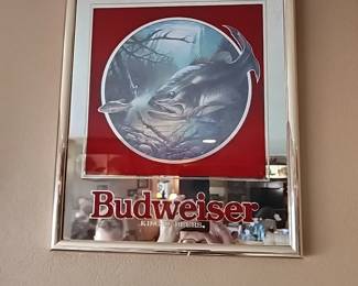 Budweiser mirrored fish