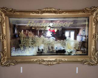 Vintage Budweiser King of Bees with Cydesdale horses