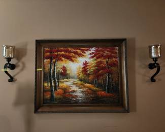 Fall De'core picture ans sconces