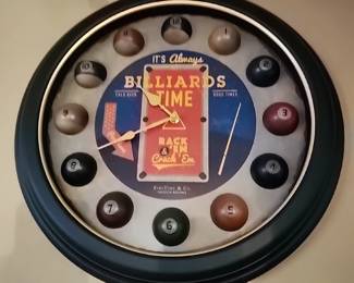 Billiards clock