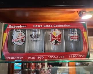 Budweiser glass set