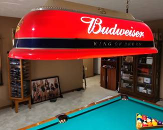 Budweiser pool table light