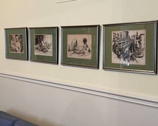 Series of framed prints