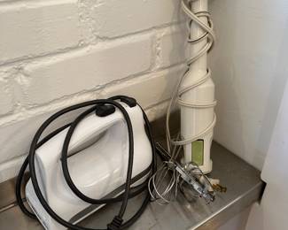 KitchenAid mixer; Braun immersion blender