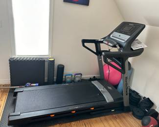 NordicTrack treadmill and workout equipment