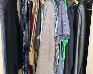 Men’s clothing, ties, and belts