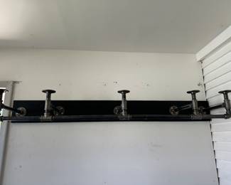 Metal pipe DIY coat rack