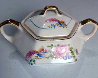 Porcelain Tea Kettles, Sugar, And More, Includes German, S.C. Co Martha Washington, And More, Total Qty 7