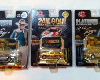 Racing Chmpions NASCAR Platinum Precious Metal Series Race Cars,1:64, John Wayne Cars, Qty 2, And 24K Gold Plated Precious Metals Series #66 Big-K Car 