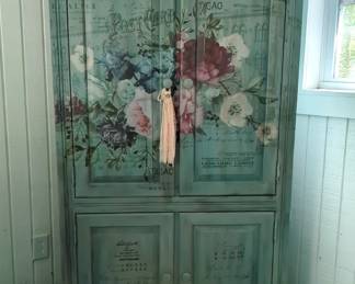 Hand Painted Armoire