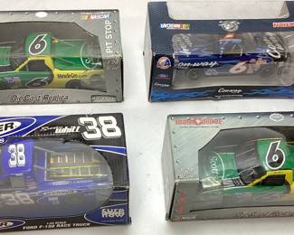 (4) Team Caliber, Action Racing Die Cast