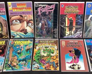 (10) ASSORTED PC COMICS, BERNI WRIGHTSON #3 & #1

PATHWAYS TO FANTASY #1, DEMON DREAMS #1 & #2, VANGUARD #1 & #5, CAPTAIN VICTORY #3, RAVENS & RAINBOWS #1  HOUSE OF USHER #1,